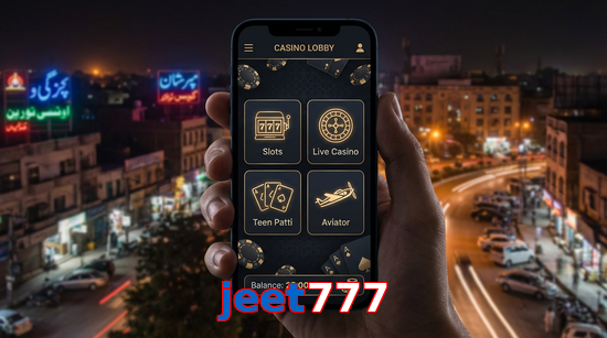 Main screen of Jeet777 app page for PK players