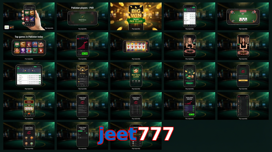 Main screen of Jeet777 bet page for PK players